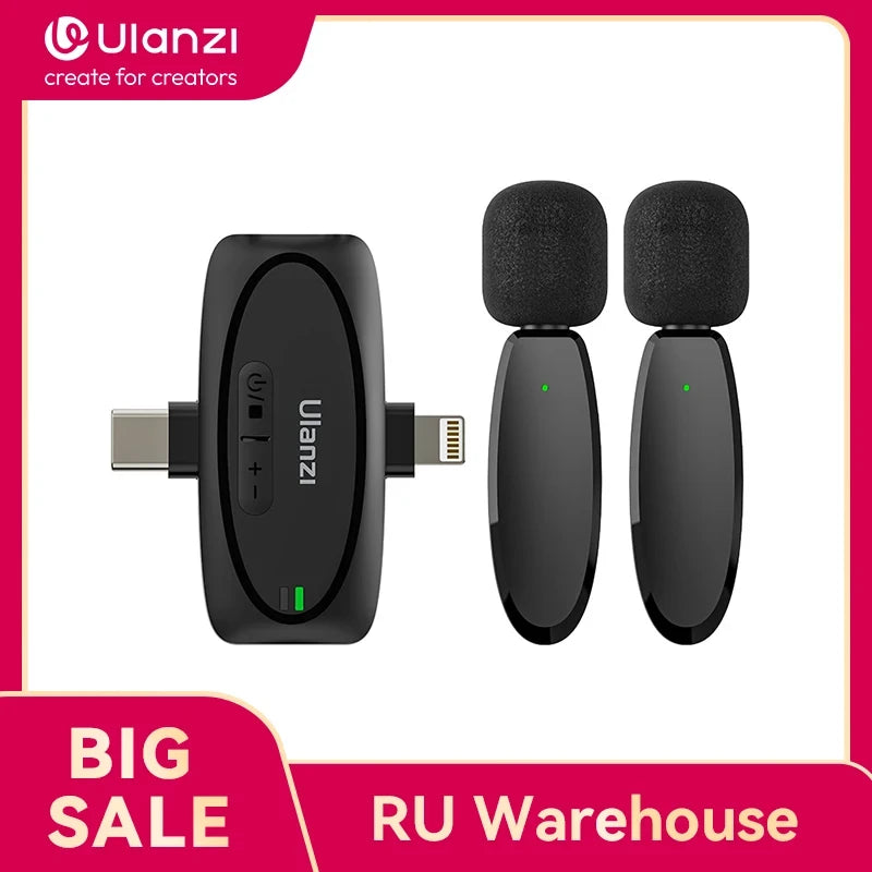 Ulanzi V6 3-in-1 Wireless Microphone