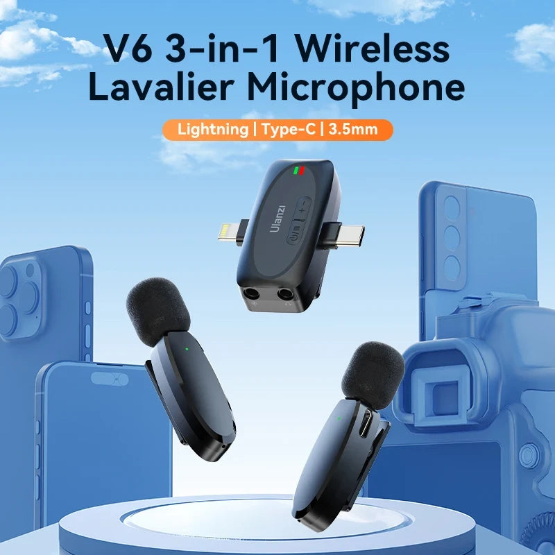 Ulanzi V6 3-in-1 Wireless Microphone