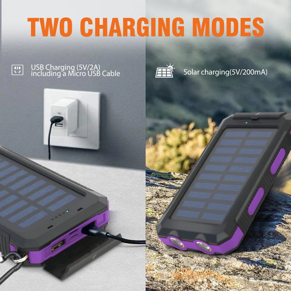 20000mAh Solar Power Bank